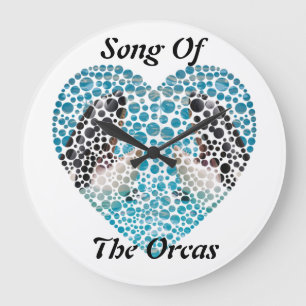 Song Of The Orcas, Large Clock