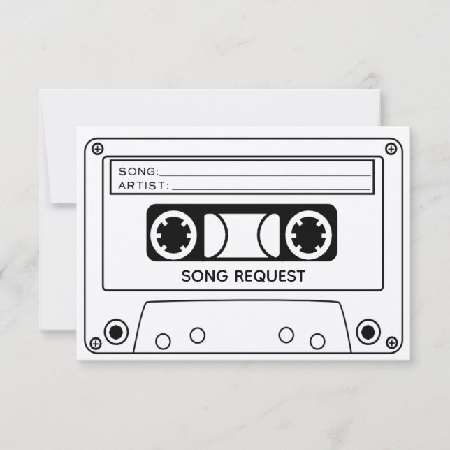 Song Request RSVP Card (Front)