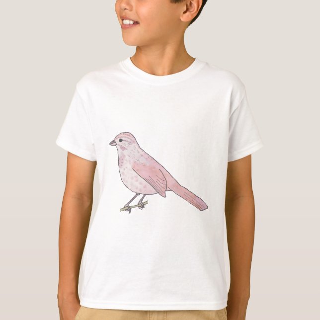 Song Sparrow bird art T-Shirt (Front)