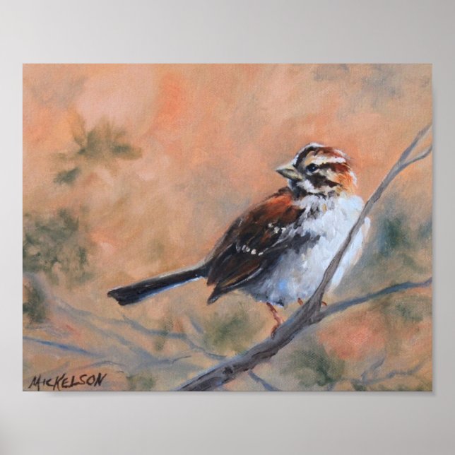 Song Sparrow Fine Art Print (Front)