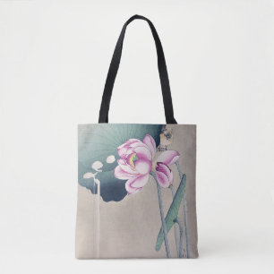 Songbird and Lotus by Ohara Koson Tote Bag
