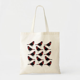 Songbird Crimson-Collared Tanager Songbird  Tote Bag
