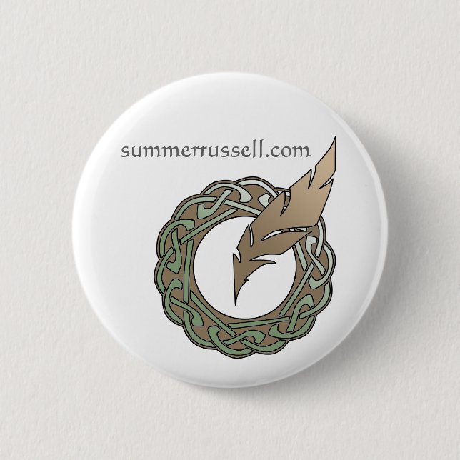 Songbird Feather pin - offset design (Front)