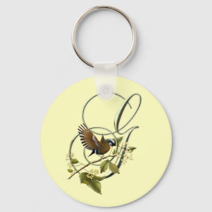 Songbird Initial G Key Ring