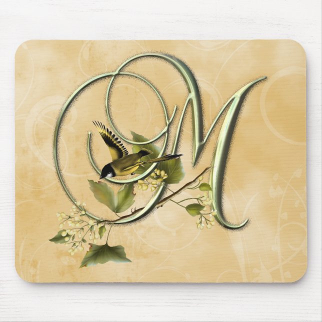 Songbird Initial M Mouse Pad (Front)