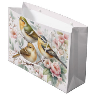 Songbird Serenade Amongst The Flowers Large Gift Bag