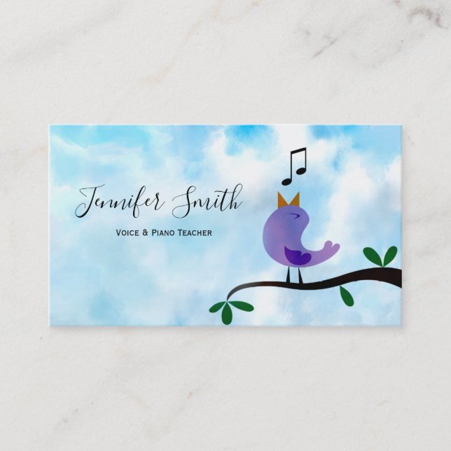 Songbird Teacher's Business Card (Front)