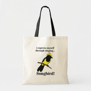 Songbird Tit Bird Funny Birdwatching Birdwatcher Tote Bag
