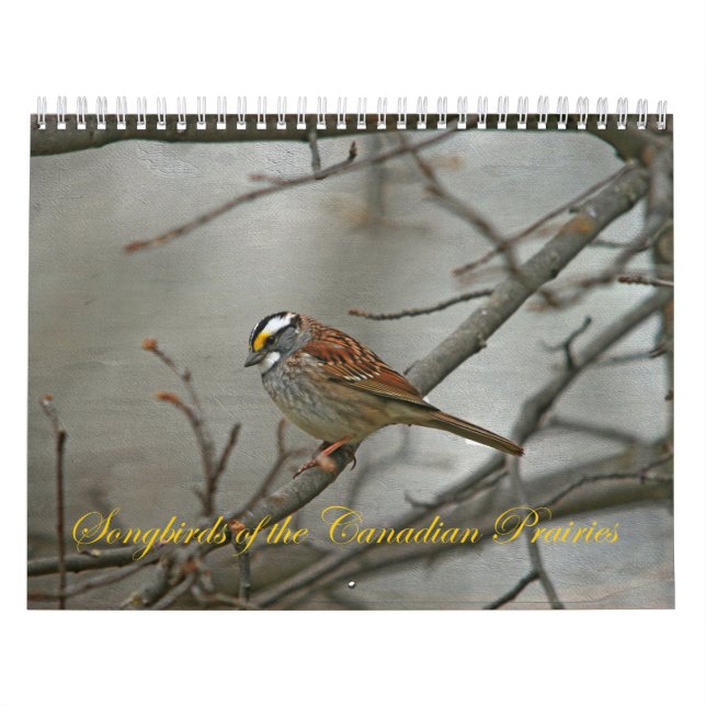 Songbirds of the Canadian Prairies Calendar (Cover)