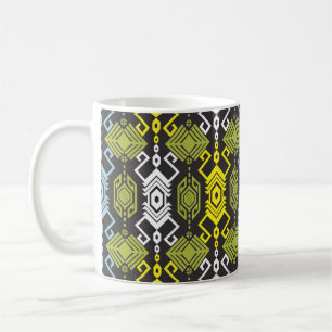 Songket Tenun Geometric Seamless Pattern with Crea Coffee Mug