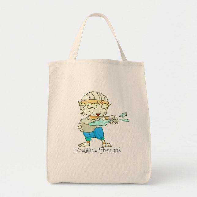 Songkran Festival Bangkok Thailand T-Shirt Tote Bag (Front)
