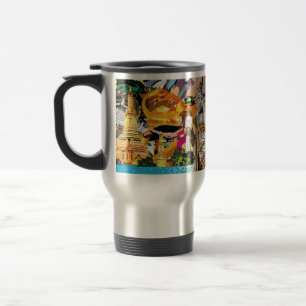 songkran thai culture chao praya river in thailand travel mug