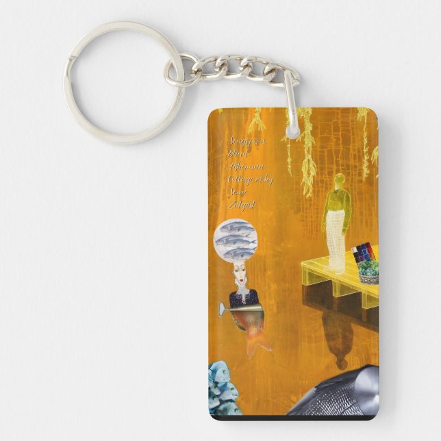 Songs for a Blind Fisherman Collage Notebook Key Ring (Front)
