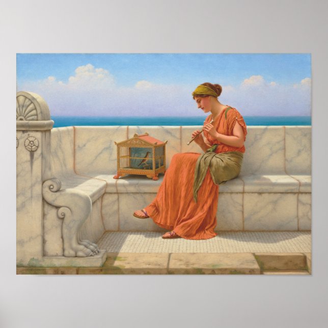 Songs Without Words Godward Art Poster (Front)