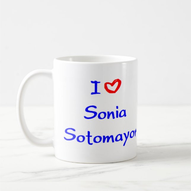 sonia sotomayor coffee mug (Left)