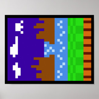 Sonic 1 Poster (Pixelated)