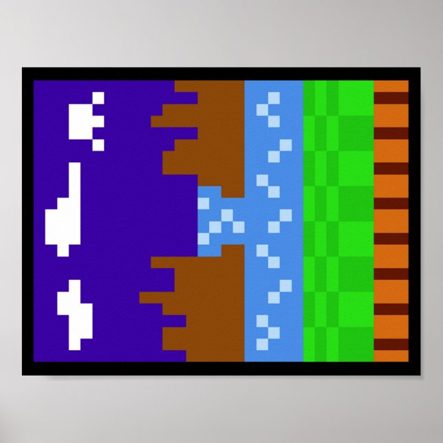 Sonic 1 Poster (Pixelated) (Front)