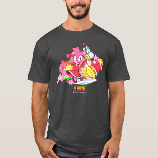 Sonic Racing CrossWorlds Amy Decal vintage T-Shirt