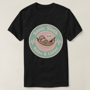 Sonic Sloth Relax & Listen Fun T-Shirt