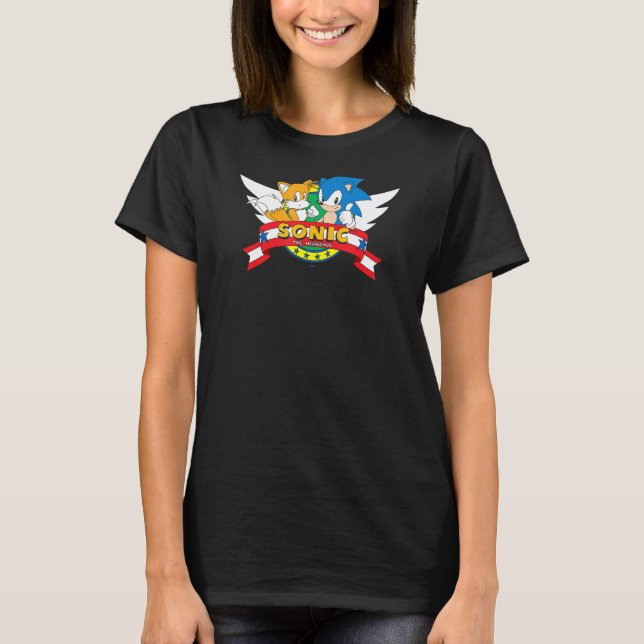 Sonic & Tails  Classic Emblem T-Shirt (Front)