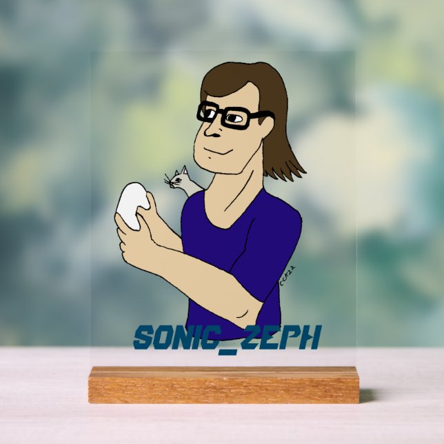Sonic_Zeph Acrylic Sign (Neutral)