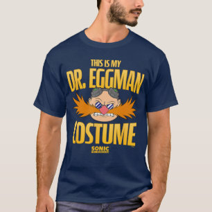 Soniche Hedgehog Halloweenhis Is My Dr Eggman Cost T-Shirt