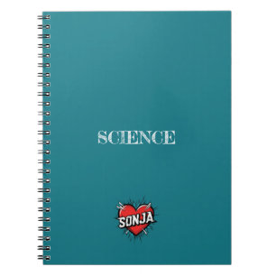 Sonja Heart Turquoise Notebook