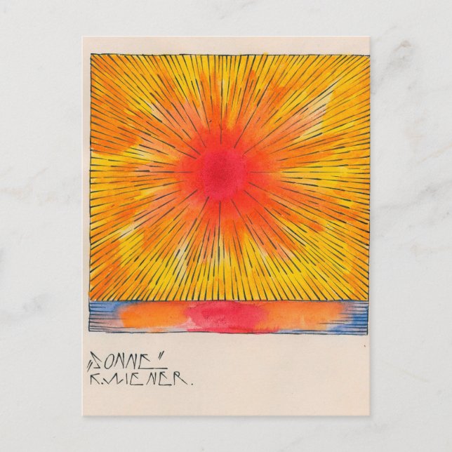 Sonne by Karl Wiener Postcard (Front)