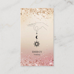  Sonne Mond Glitter Business card