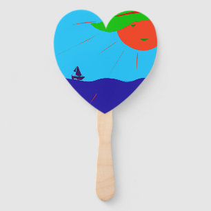 Sonne und Meer Hand Fan