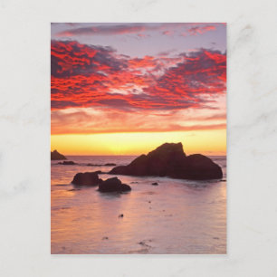 Sonnenuntergang am Harris Beach, Brookings, Oregon Postcard