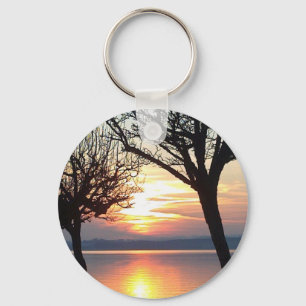 Sonnenuntergang am See Key Ring