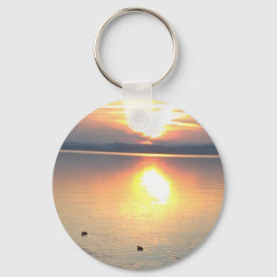 Sonnenuntergang am See, Schlüsselanhänger Key Ring