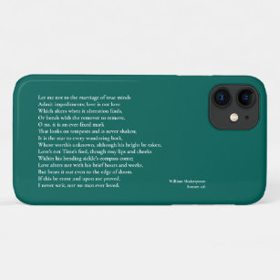 Sonnet 116Let me not to the marriage of true minds Case-Mate iPhone Case