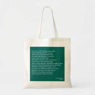 Sonnet 116Let me not to the marriage of true minds Tote Bag