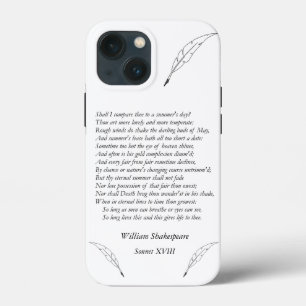 Sonnet # 18 by William Shakespeare iPhone 13 Mini Case