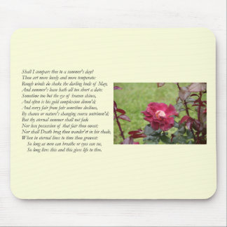 Sonnet # 18 by William Shakespeare Mouse Pad