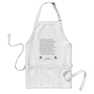 Sonnet # 18 by William Shakespeare Standard Apron