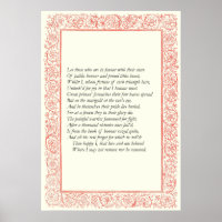 Sonnet # 25 by William Shakespeare