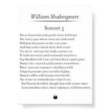 Sonnet 5 by William Shakespeare