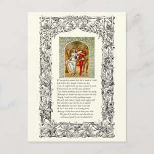 Sonnet Number 138 by William Shakespeare Postcard