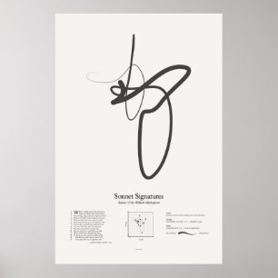 Sonnet Signatures: Sonnet 15 Poster