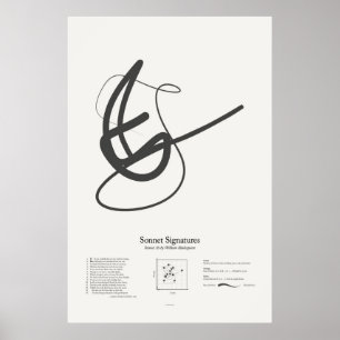Sonnet Signatures: Sonnet 36 Poster