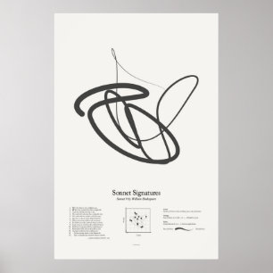 Sonnet Signatures: Sonnet 9 Poster