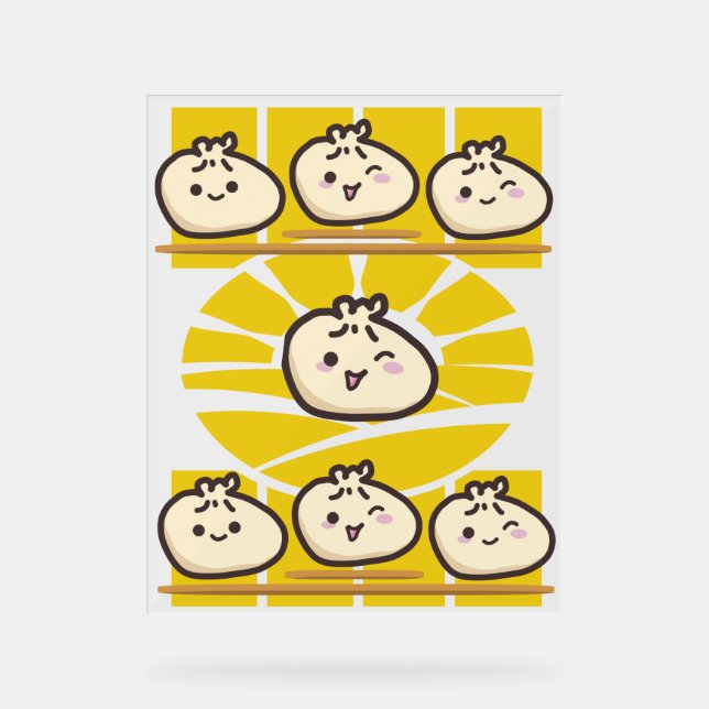 sonnige dim sum knödel  acrylic sign (Front)
