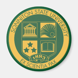 Sonniton State University Seal - Colour Magnet