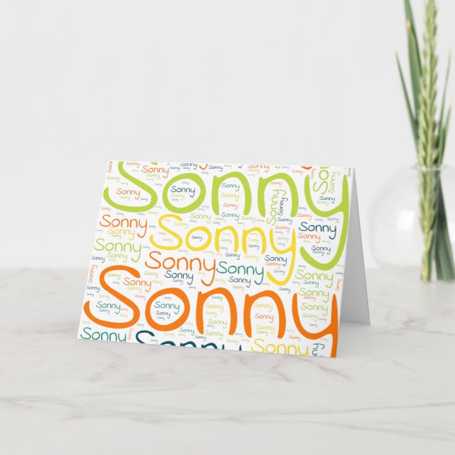 Sonny Card (Front)