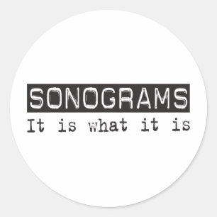 Sonograms It Is Classic Round Sticker