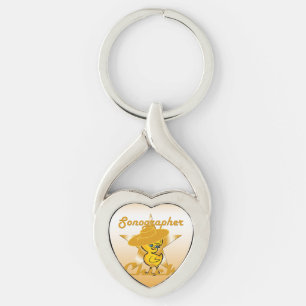 Sonographer Chick #10 Key Ring