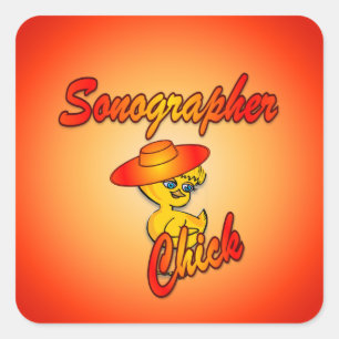 Sonographer Chick #5 Sticker